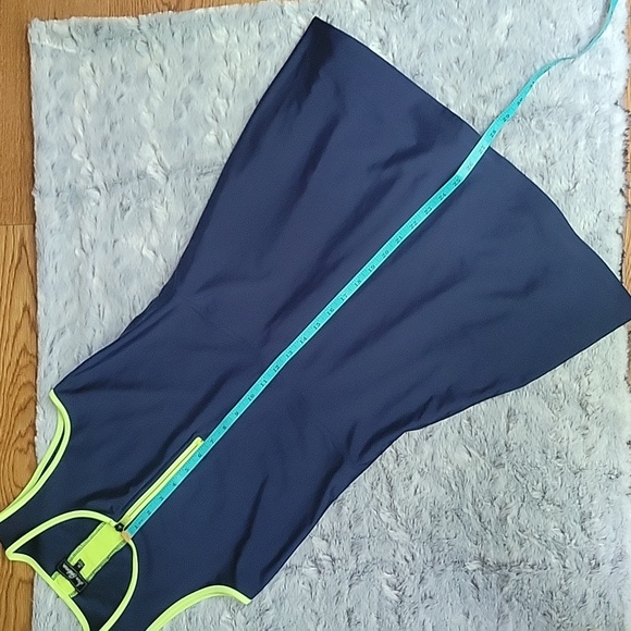 Sam Edelmon Navy/Green Swim Dress, Women's Medium, Great Condition! - Picture 4 of 8